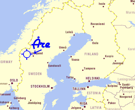 Ruotsin Kartta åre